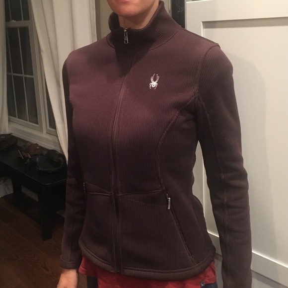 Spyder Full Zip Jacket - BROWN - Medium - Picture 7 of 13